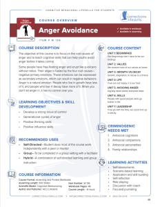 Anger Avoidance