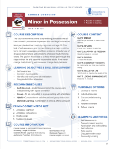 Minor in Possession