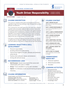 Youth Driver Responsibility
